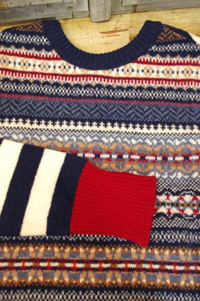 Sweater, Pullover Stobo Navy Reflection von Eribé of Scotland